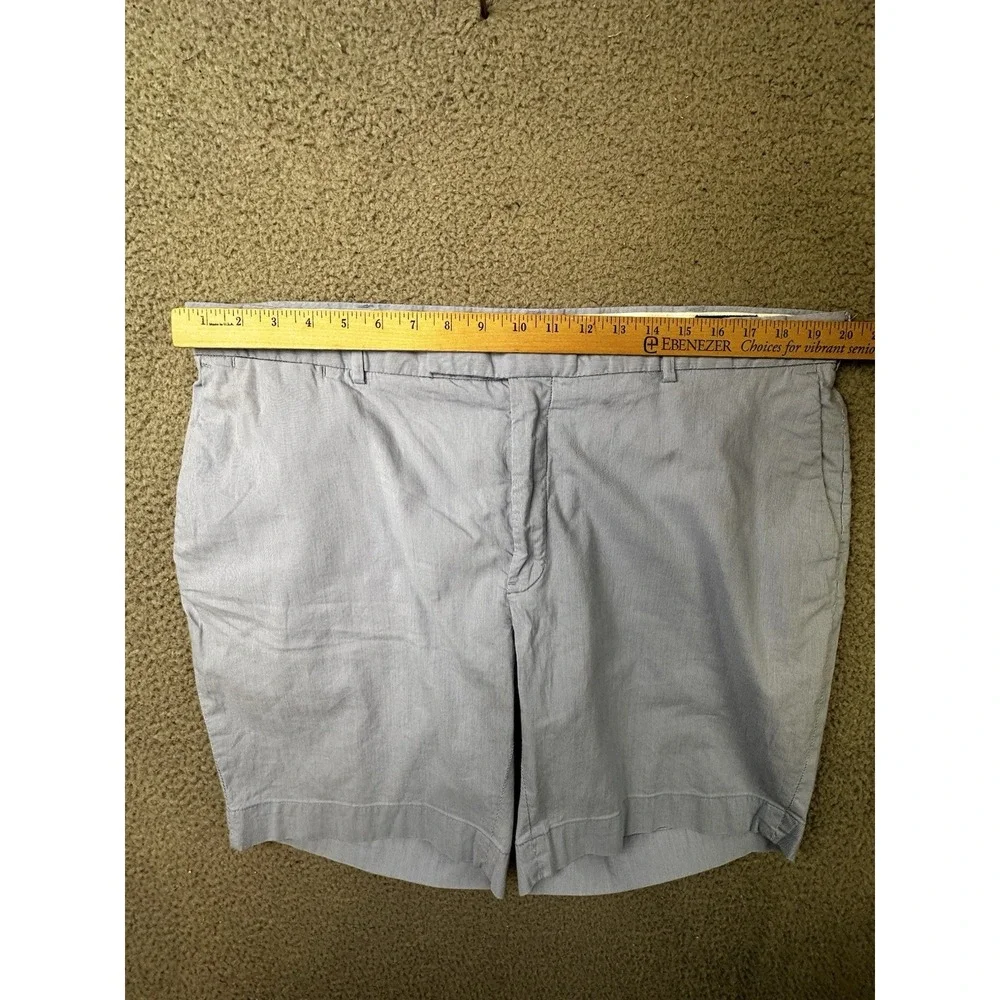 Polo Ralph Lauren Shorts Mens 40 Blue Striped Stretch Straight Fit Chino 9